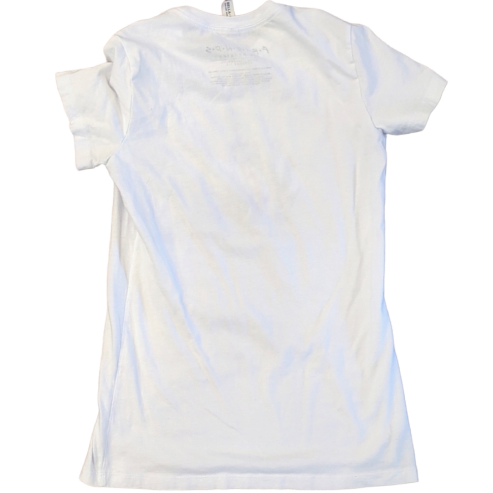 F*R*I*E*N*D*S Tailored Short Sleeve White Tee. Size Large - Picture 2 of 6
